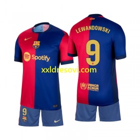 FC Barcelona Lewandowski 9 Domaći Dječji Nogometni Dres 2024-2025